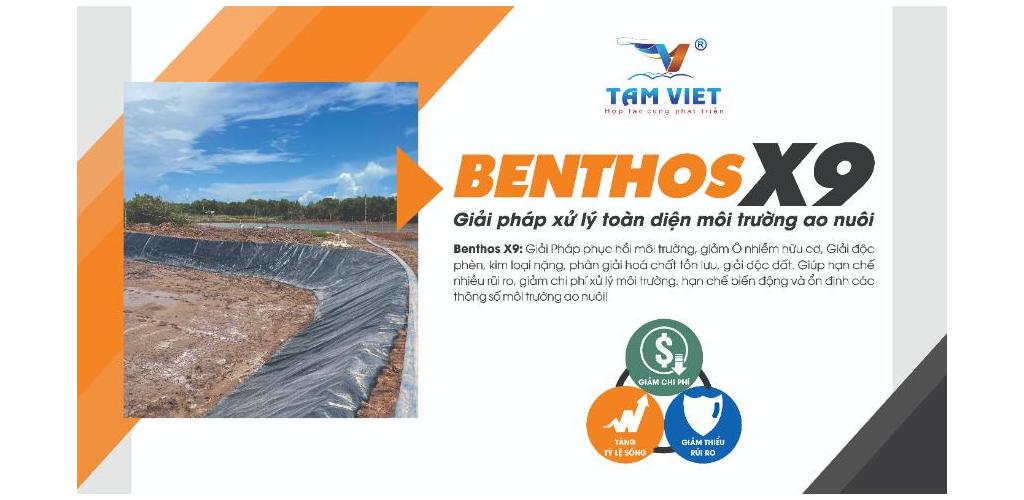 Benthos X9: GIẢI PHÁP TOÀN DIỆN XỬ LÝ MÔI TRƯỜNG AO NUÔI