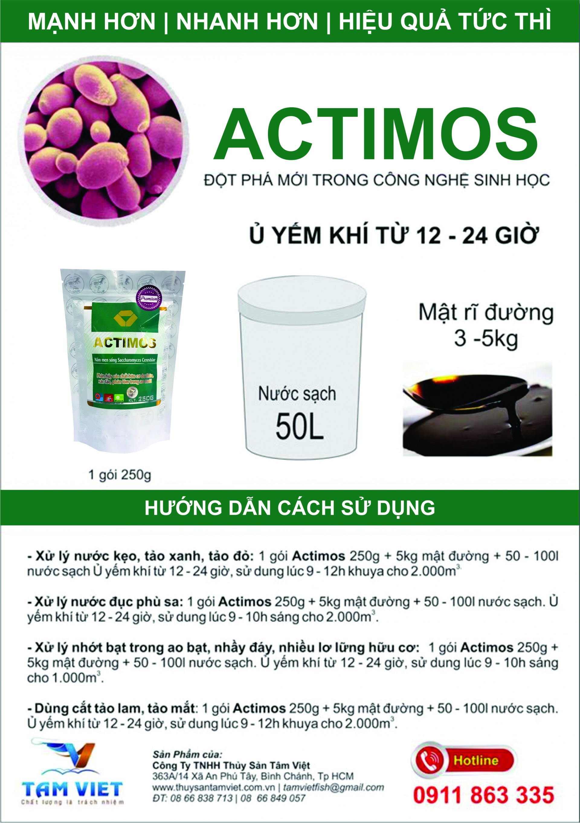 ACTIMOS - ĐỘT PHÁ MỚI TRONG CÔNG NGHỆ  SINH HỌC